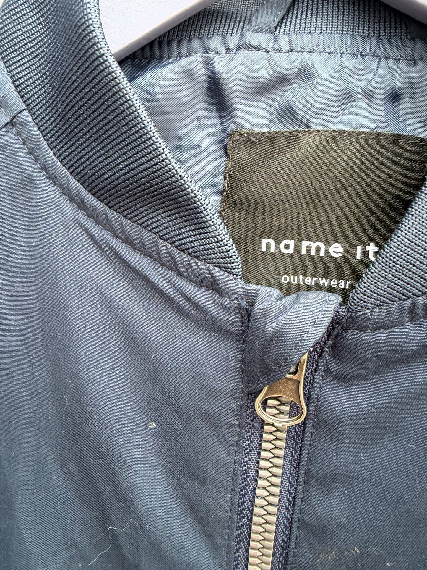 Navy bomber jacket  9y (134cm)