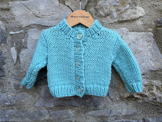 Aquamarine cardigan  0-3m (56-62cm)