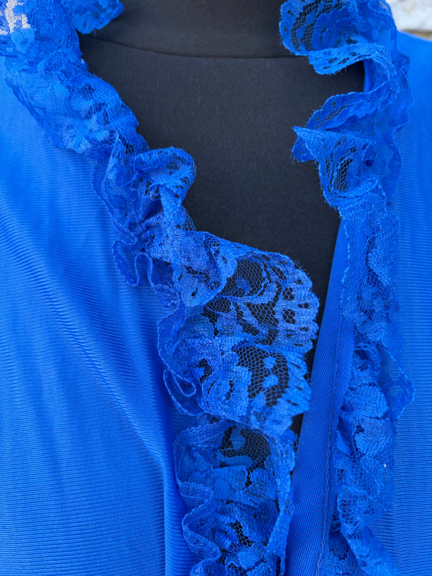 70s blue gown uk 12-14