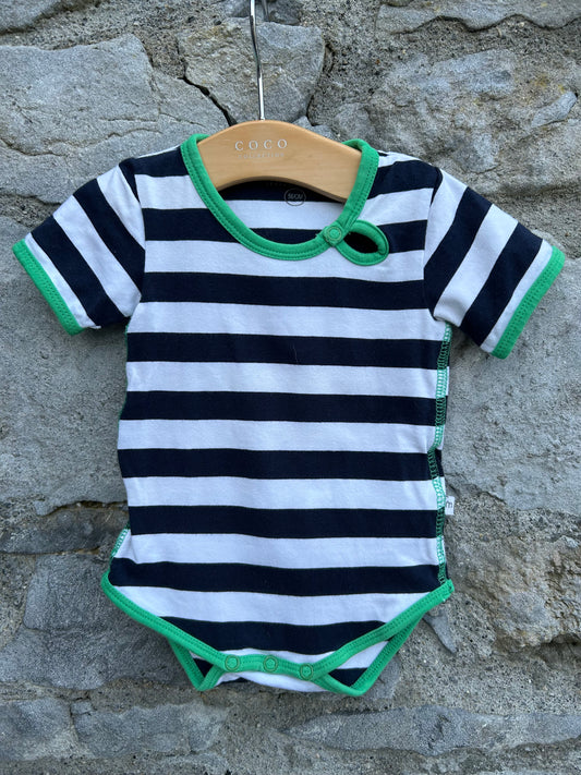 Navy&white stripy vest  0-1m (50-56cm)