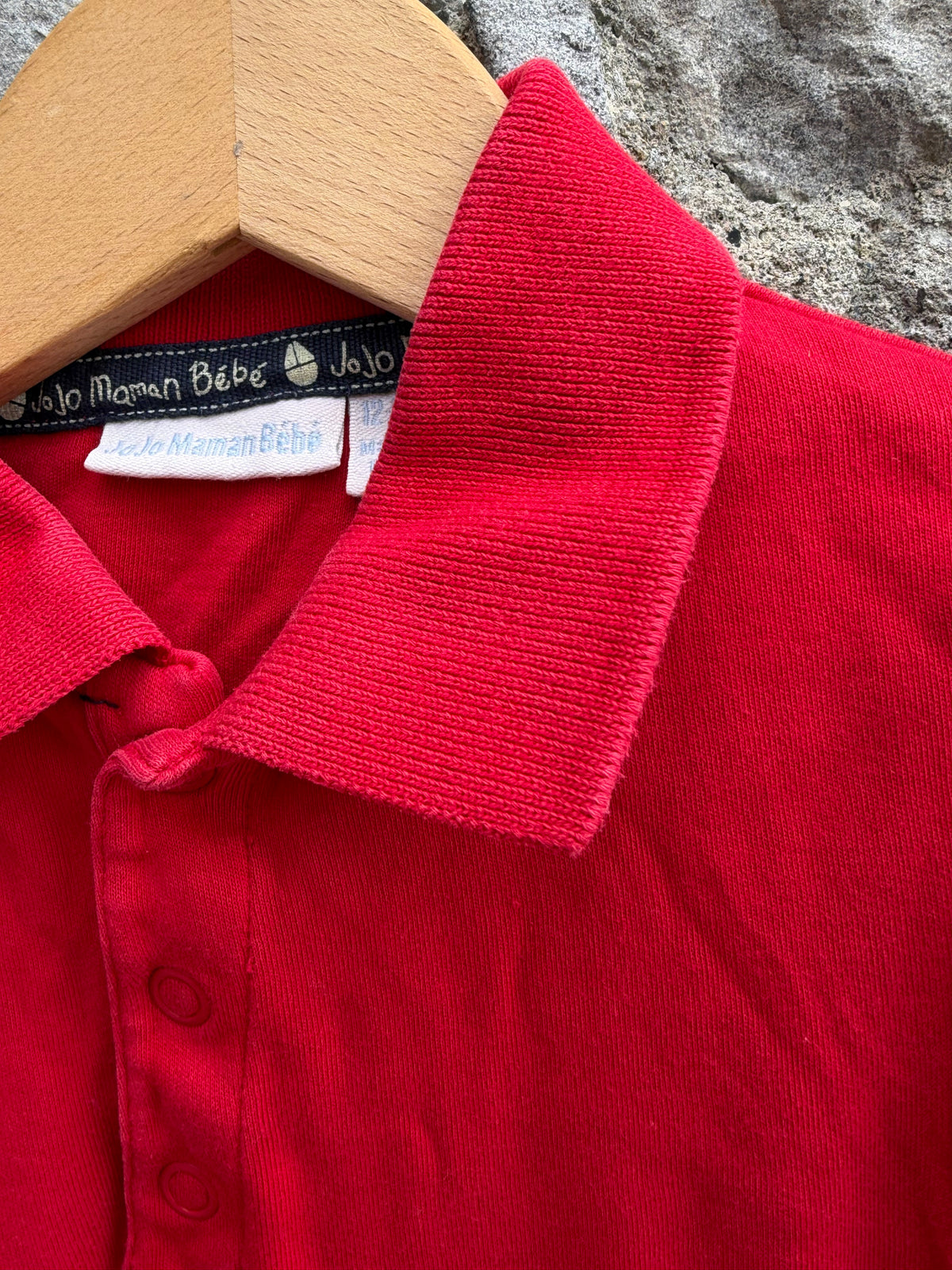 Red polo vest  12-18m (80-86cm)