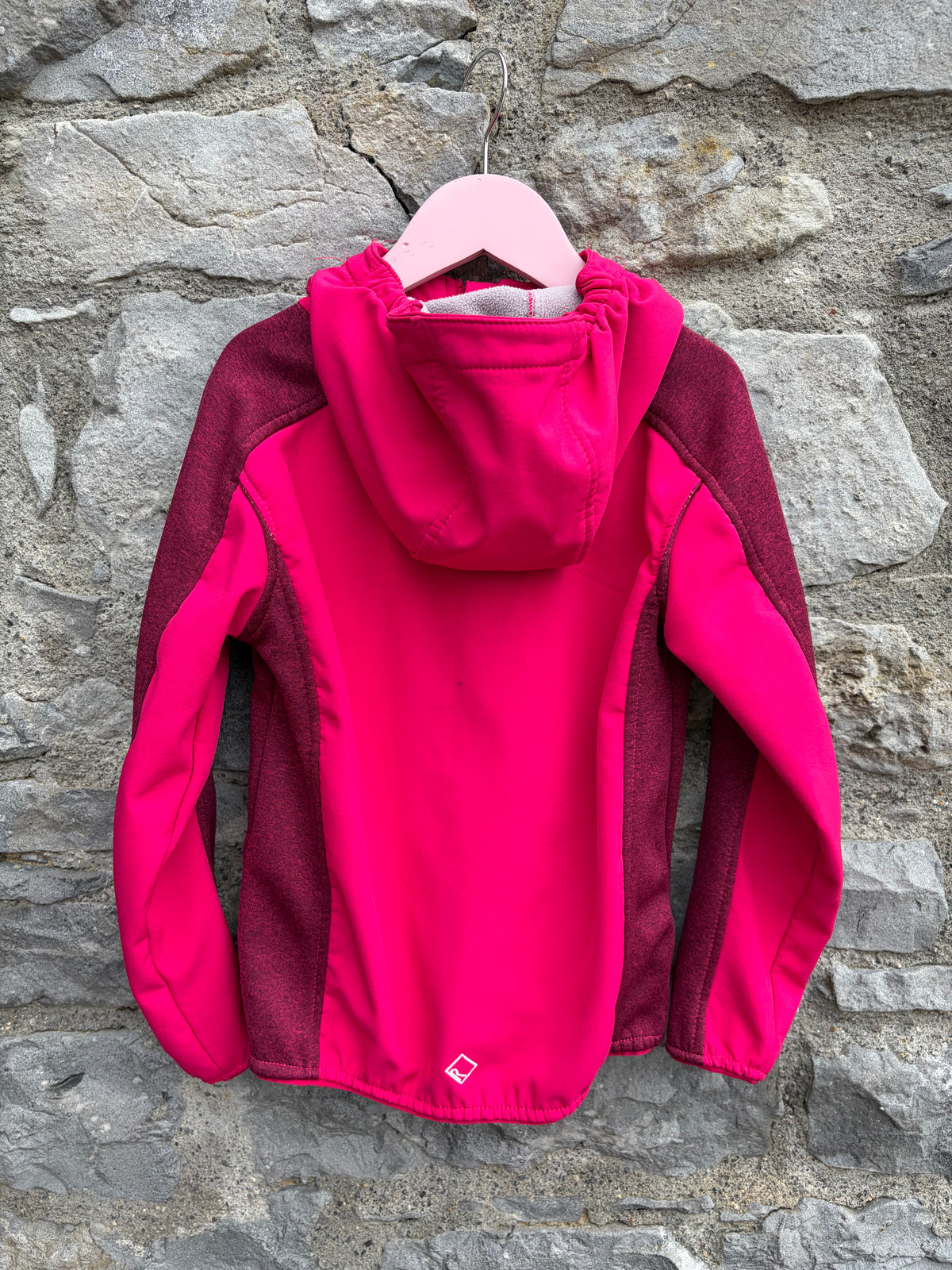 Pink softshell jacket  7-8y (122-128cm)
