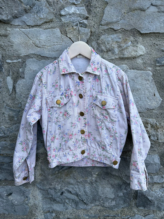 90s floral denim jacket 5-6y (110-116cm)