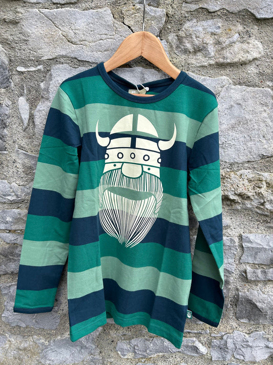 Green stripy Eric top  4-5y (104-110cm)