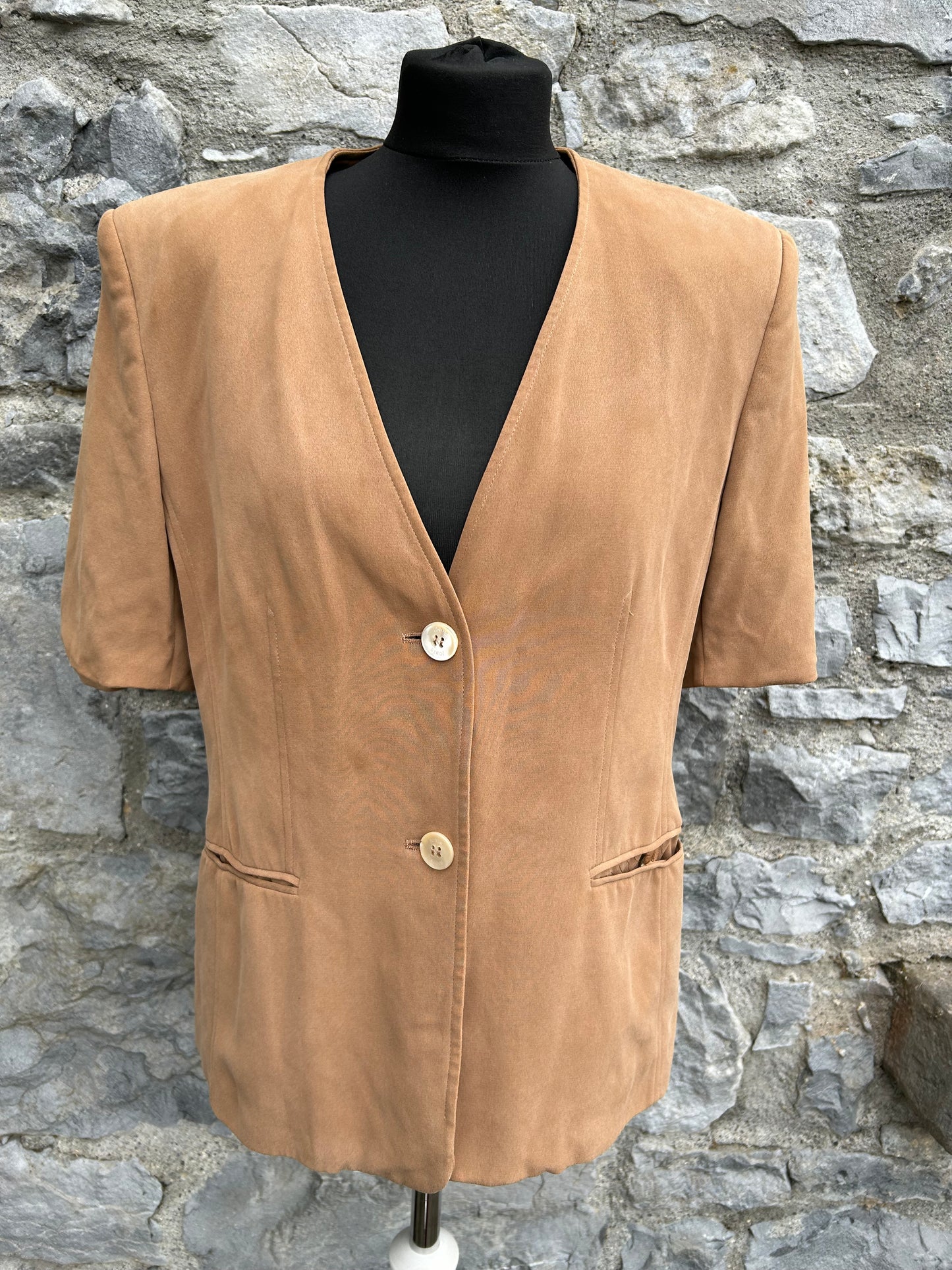 90s brown jacket uk 12