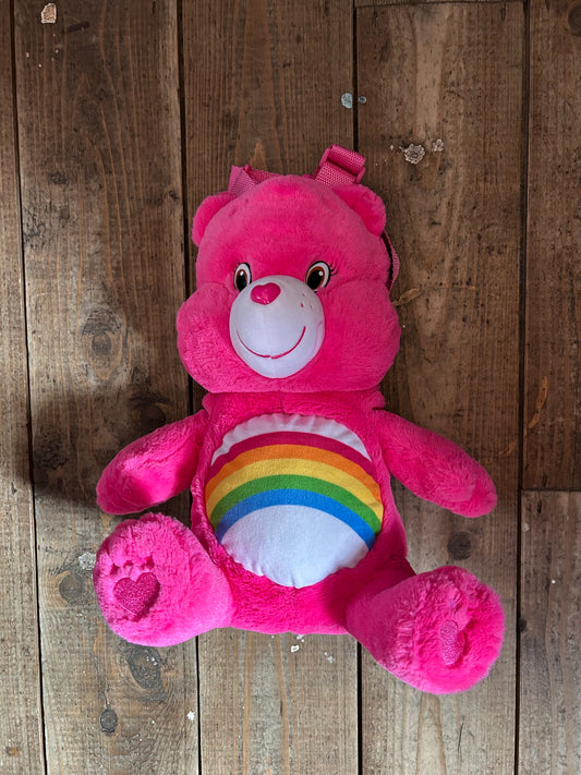 Pink care bear backpack