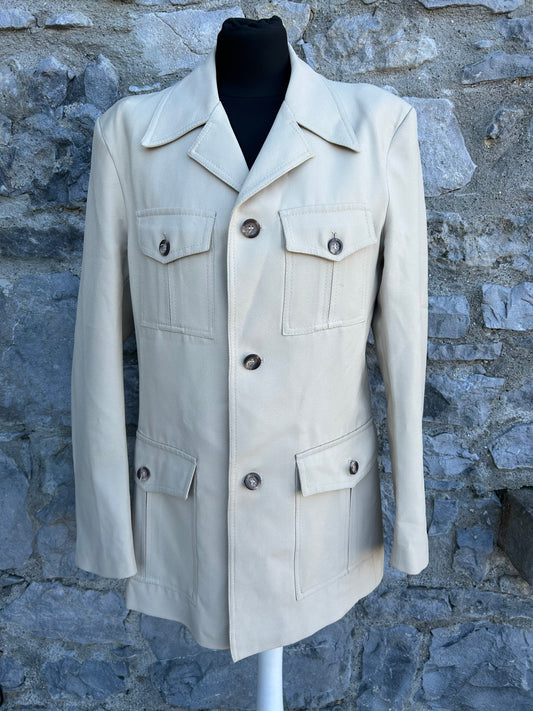 70s beige jacket Small