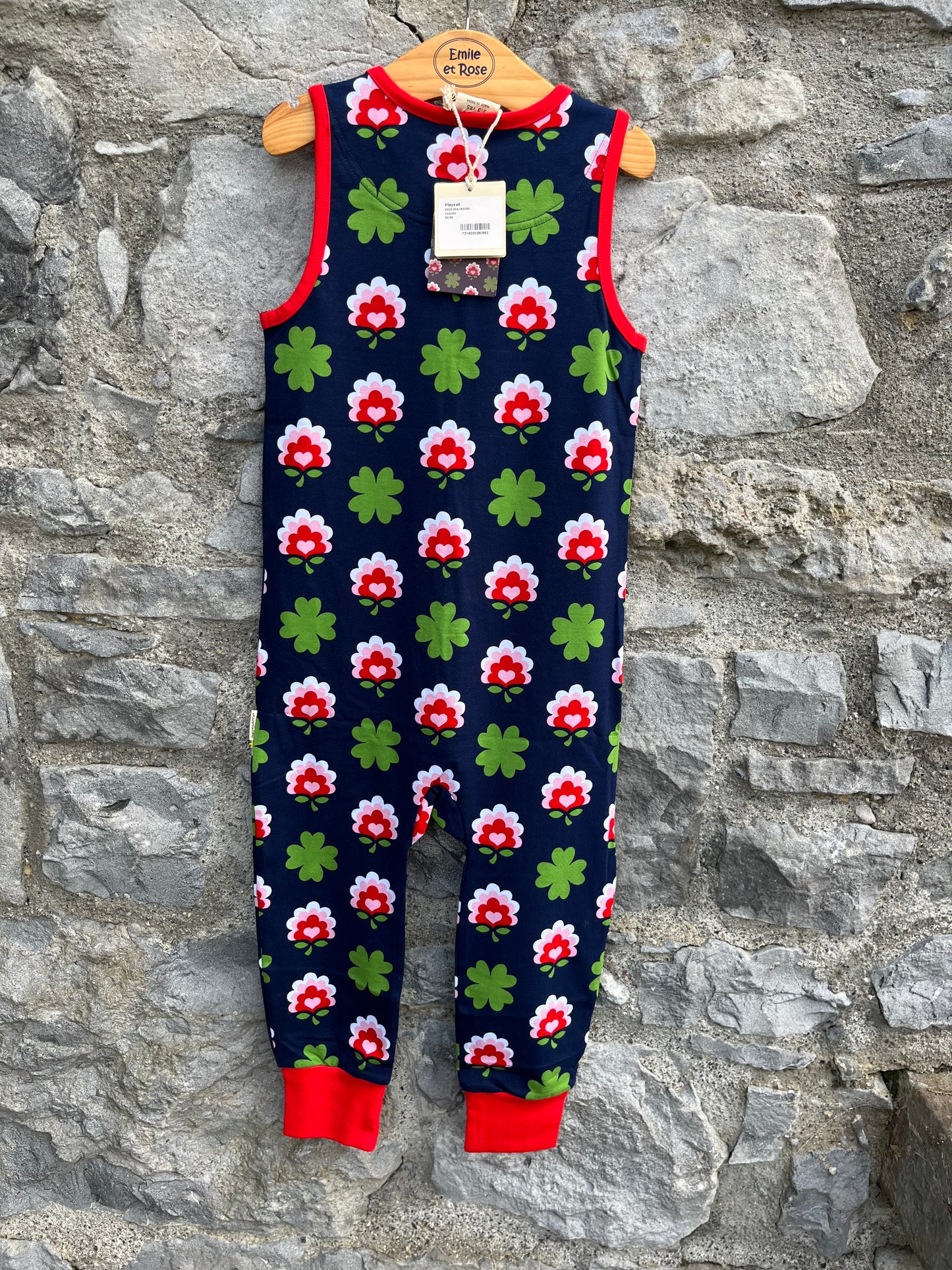 Flowers&clover dungarees  2-3y (92-98cm)