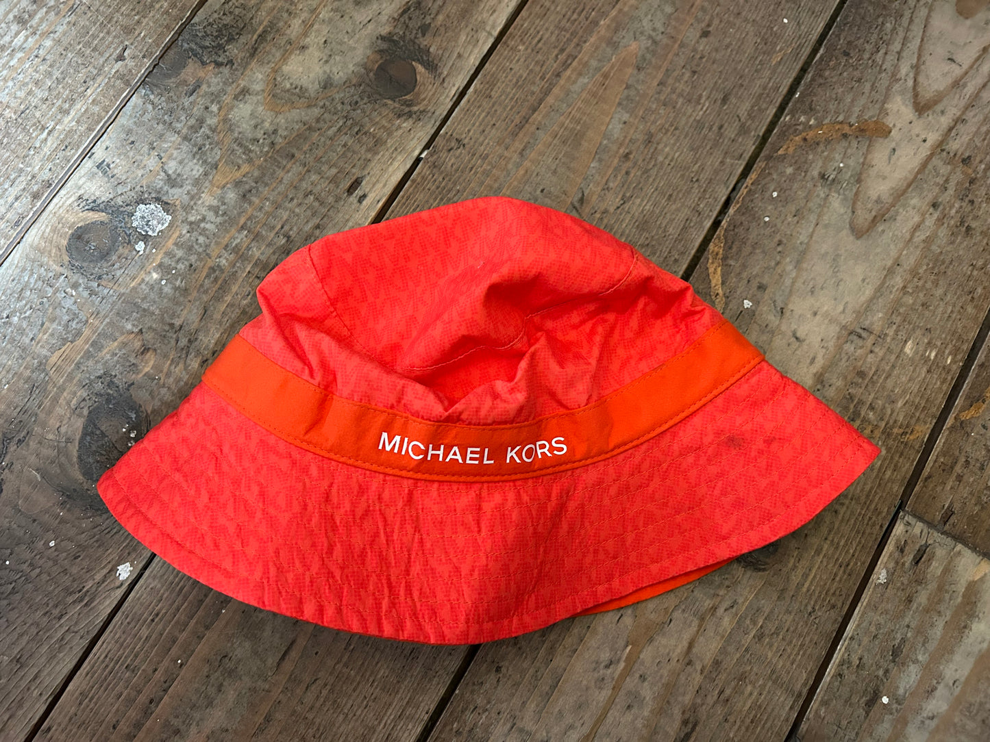 Orange bucket hat