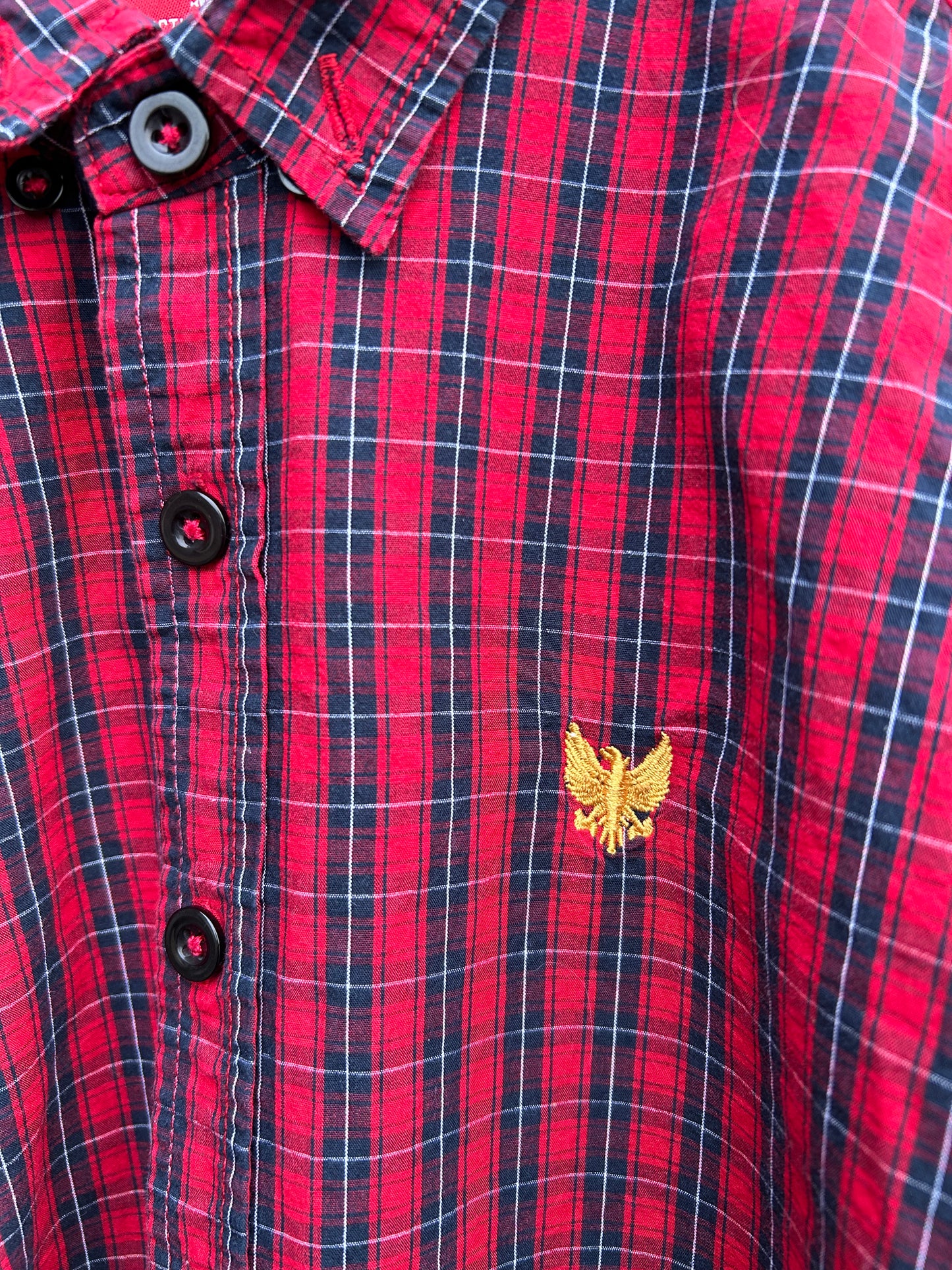 Red check shirt  11-12y (146-152cm)