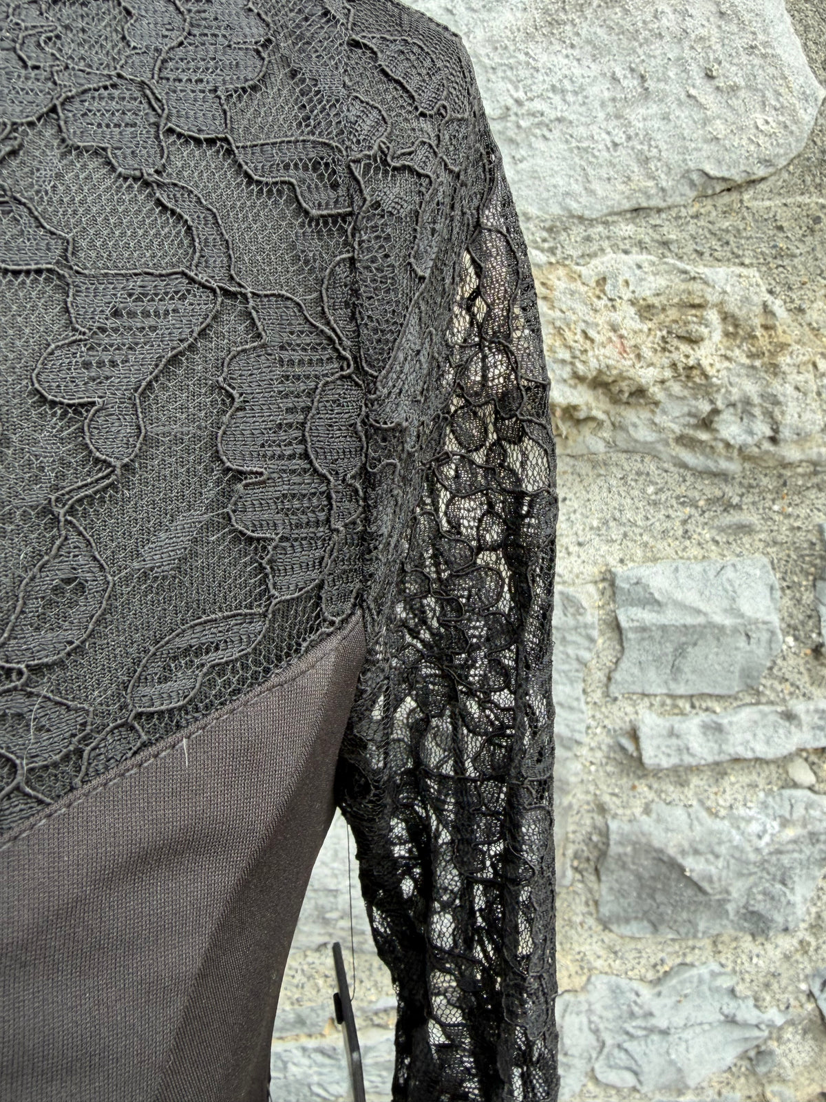 Black lace bodycon dress uk 6-8
