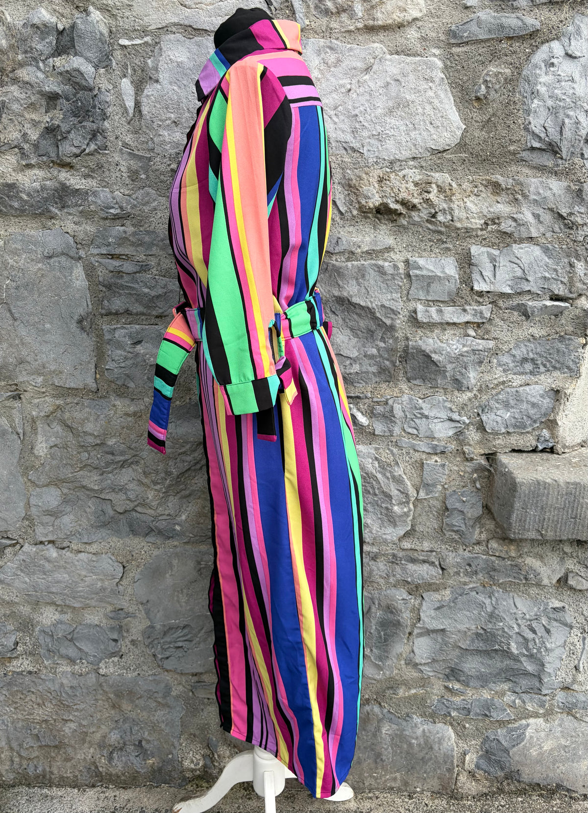 Rainbow stripes shirt dress uk 8-10