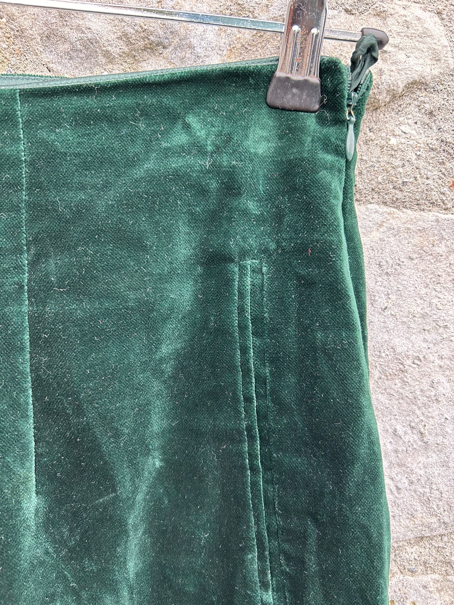 80s green velvet pants uk 10-12