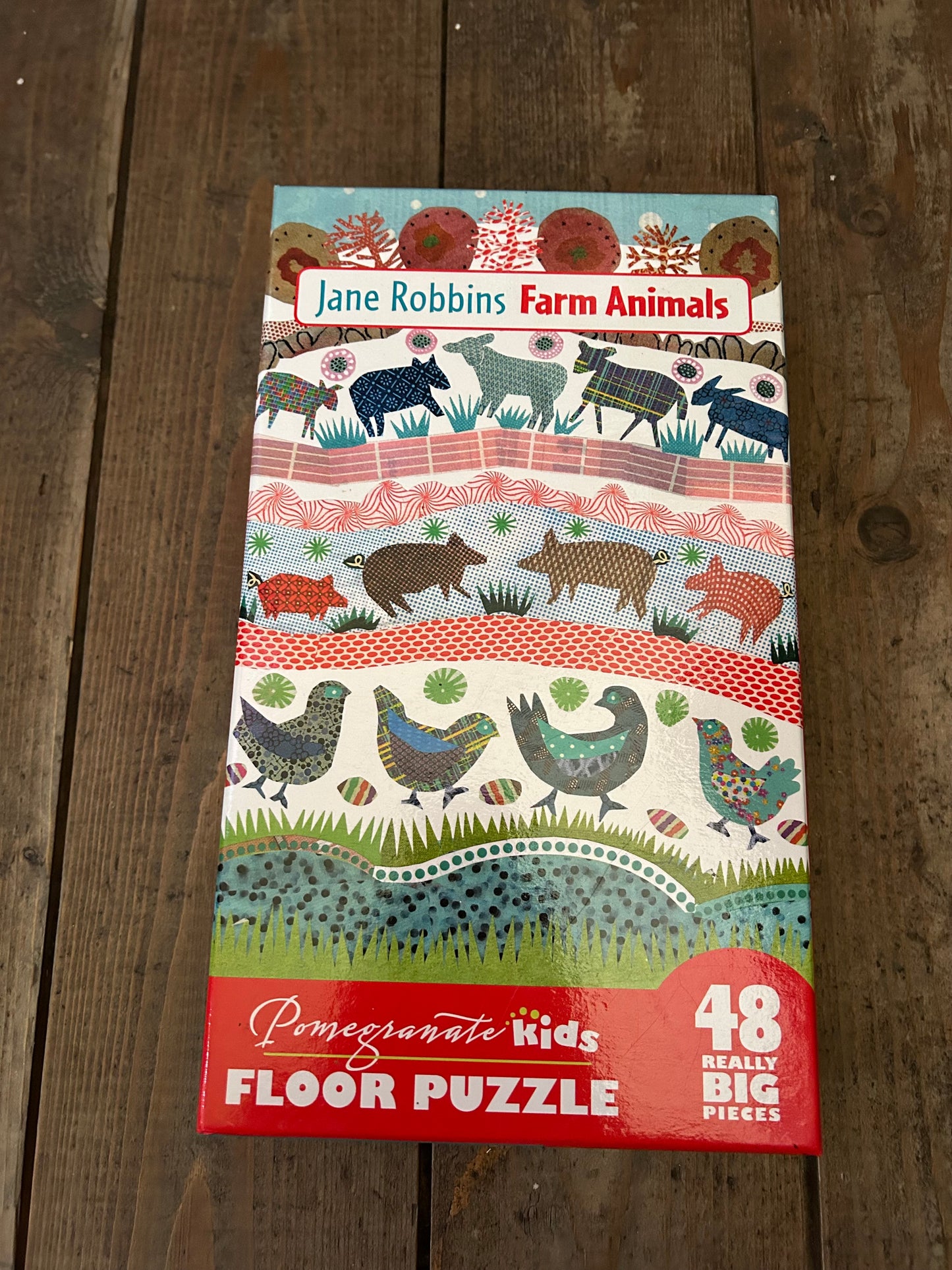 Farm animals floor puzzle