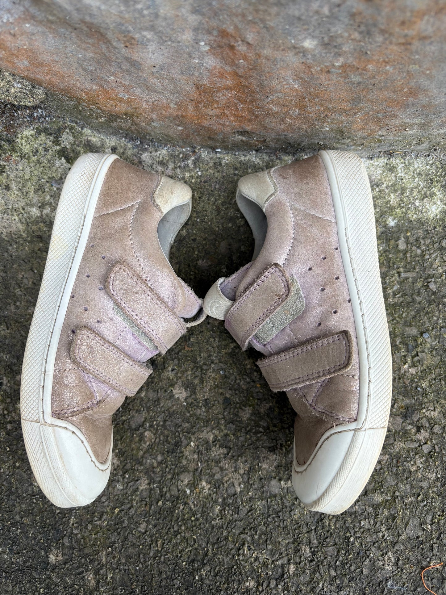 Dusty pink leather Rosario shoes  uk 11 (eu 29)