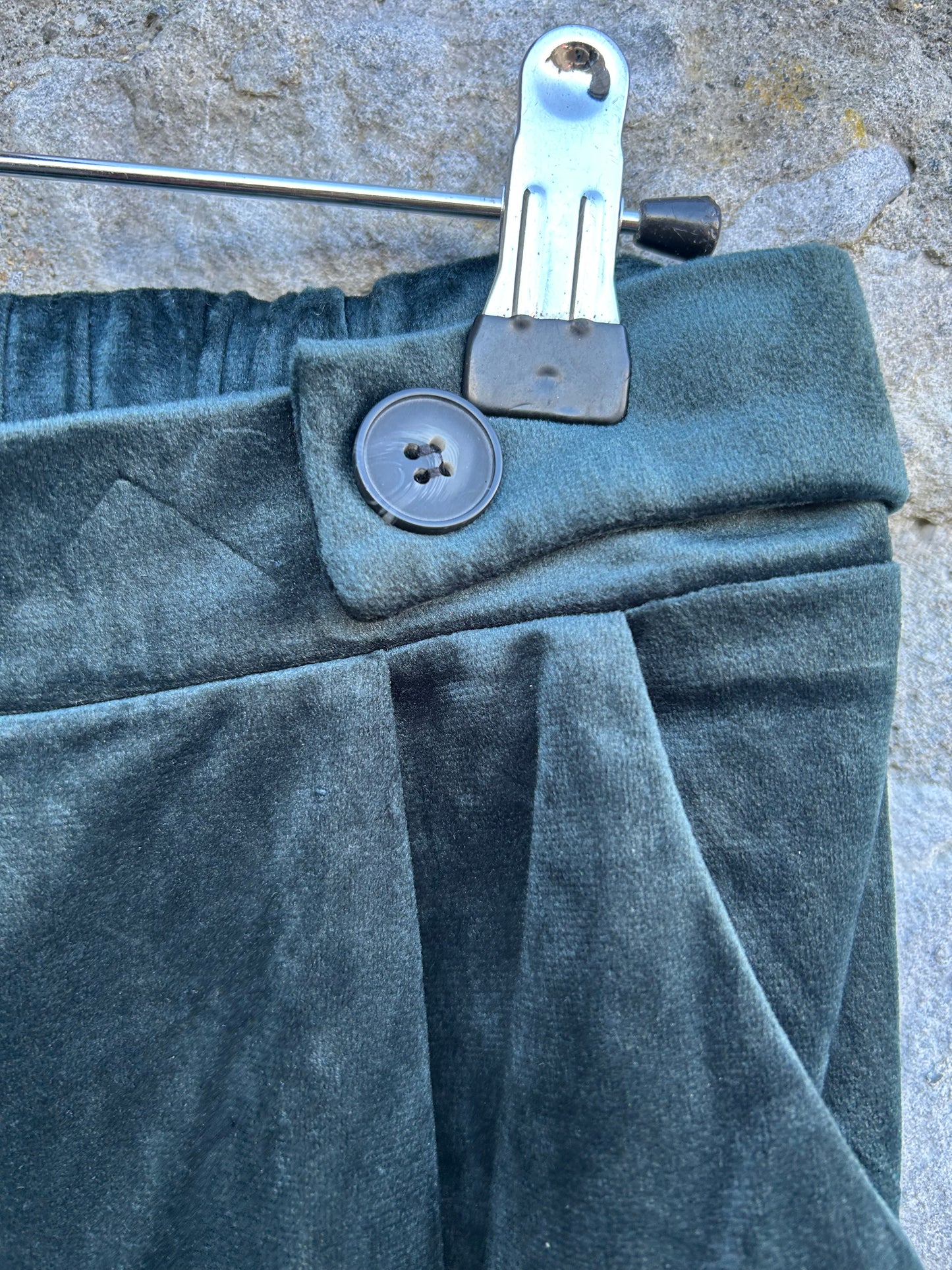 Petrol velvet wide leg pants uk 10