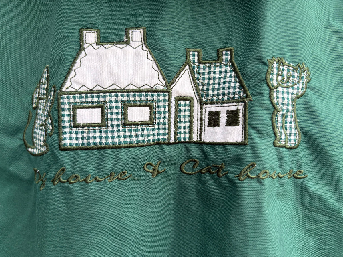 90s dog&cat house green jacket uk 16-18