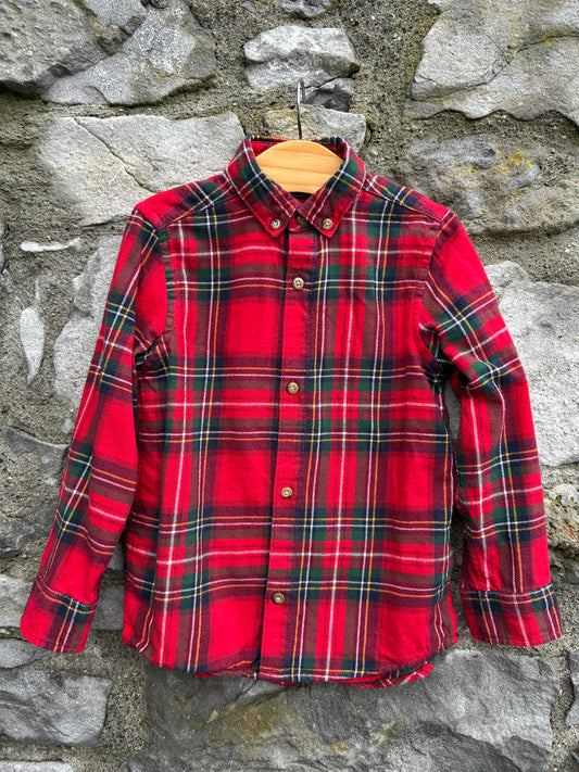 Red&green check shirt  4-5y (104-110cm)