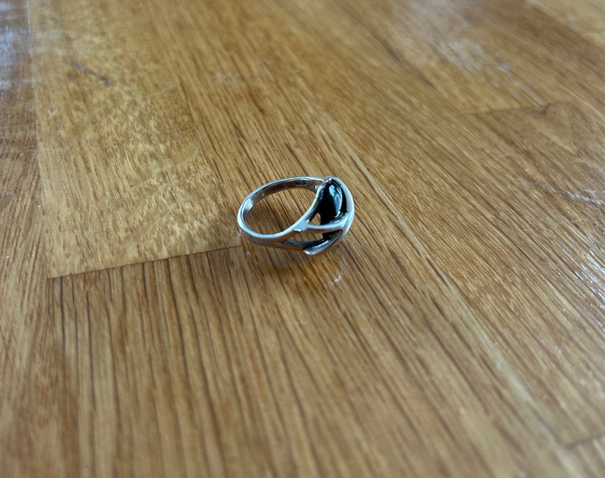 Black&silver ring