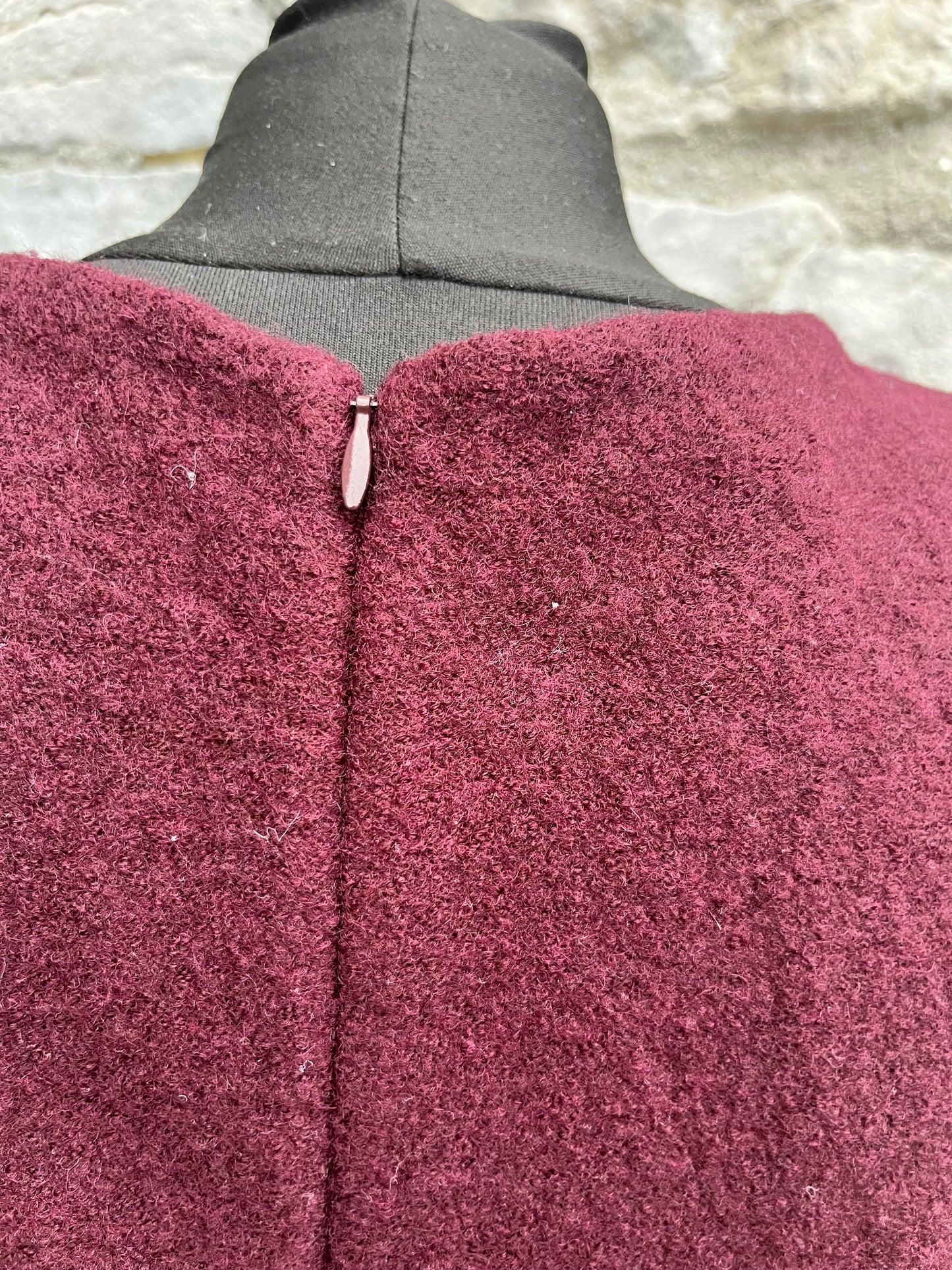 Maroon woolly dress uk 12-14