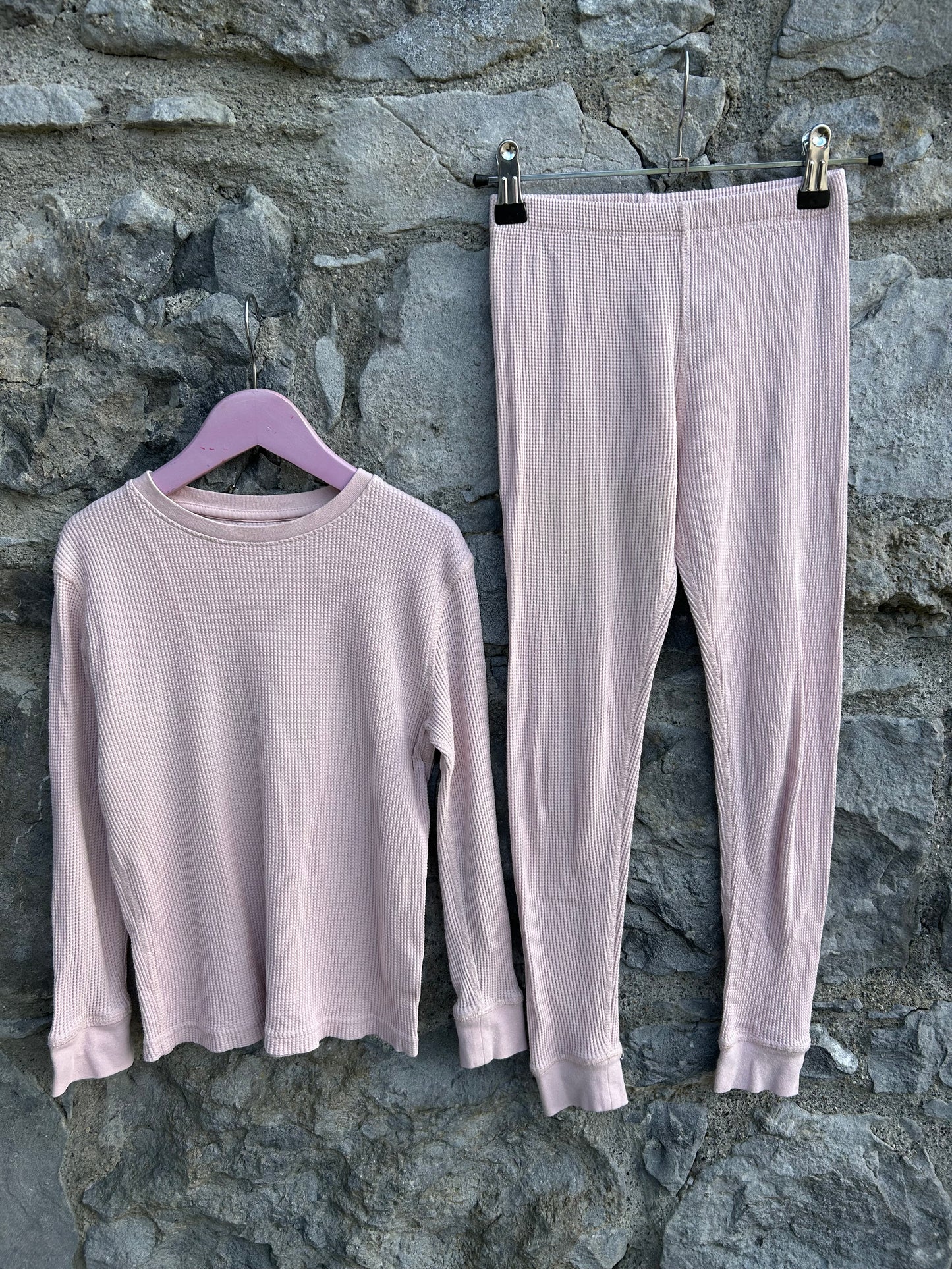 Pink waffle pj  7-8y (122-128cm)