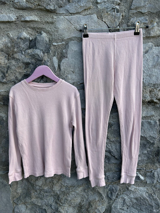 Pink waffle pj  7-8y (122-128cm)