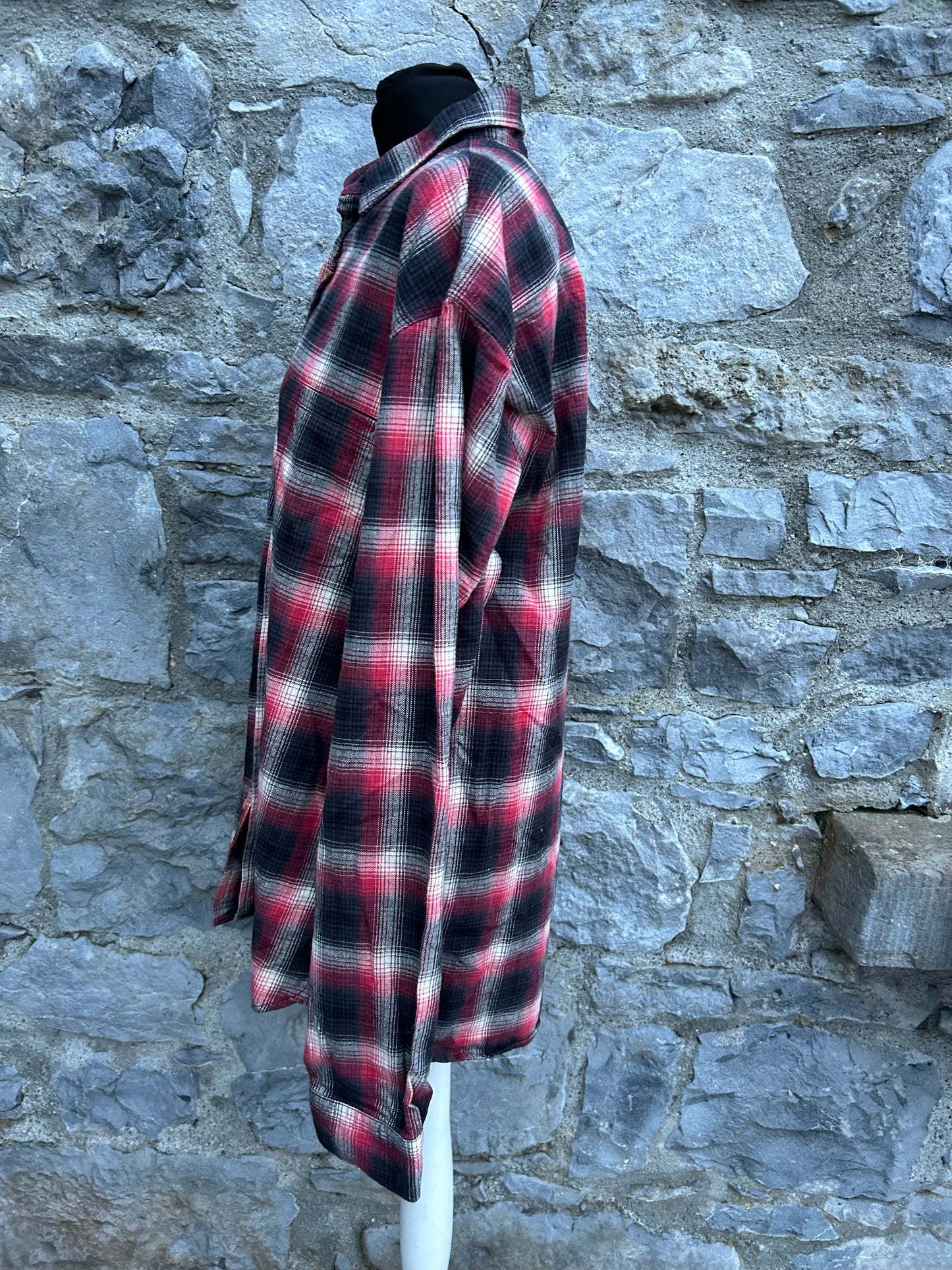 Red&navy check shirt  Large