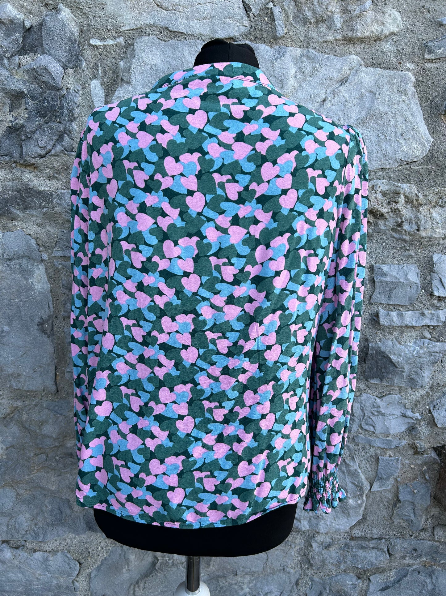 Pink&green hearts shirt uk 10-12