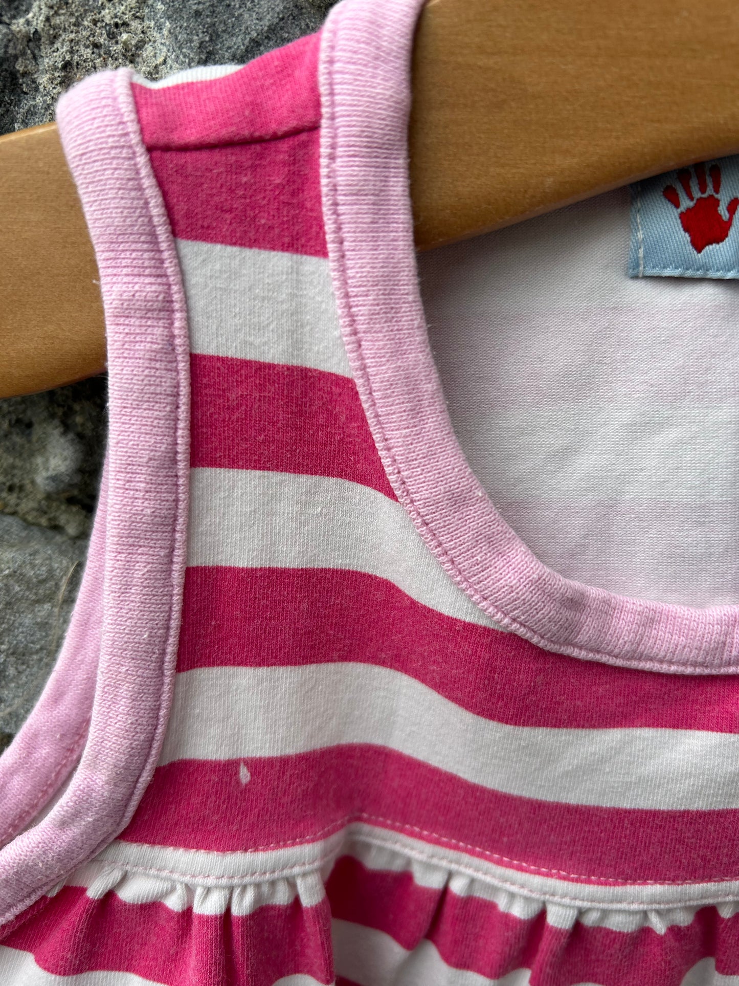 Pink stripy tunic  3-4y (98-104cm)