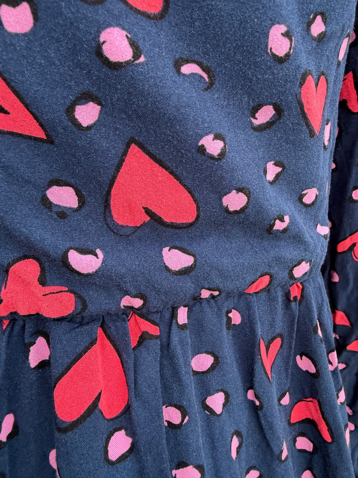 Hearts navy Thea Smock Dress uk 10