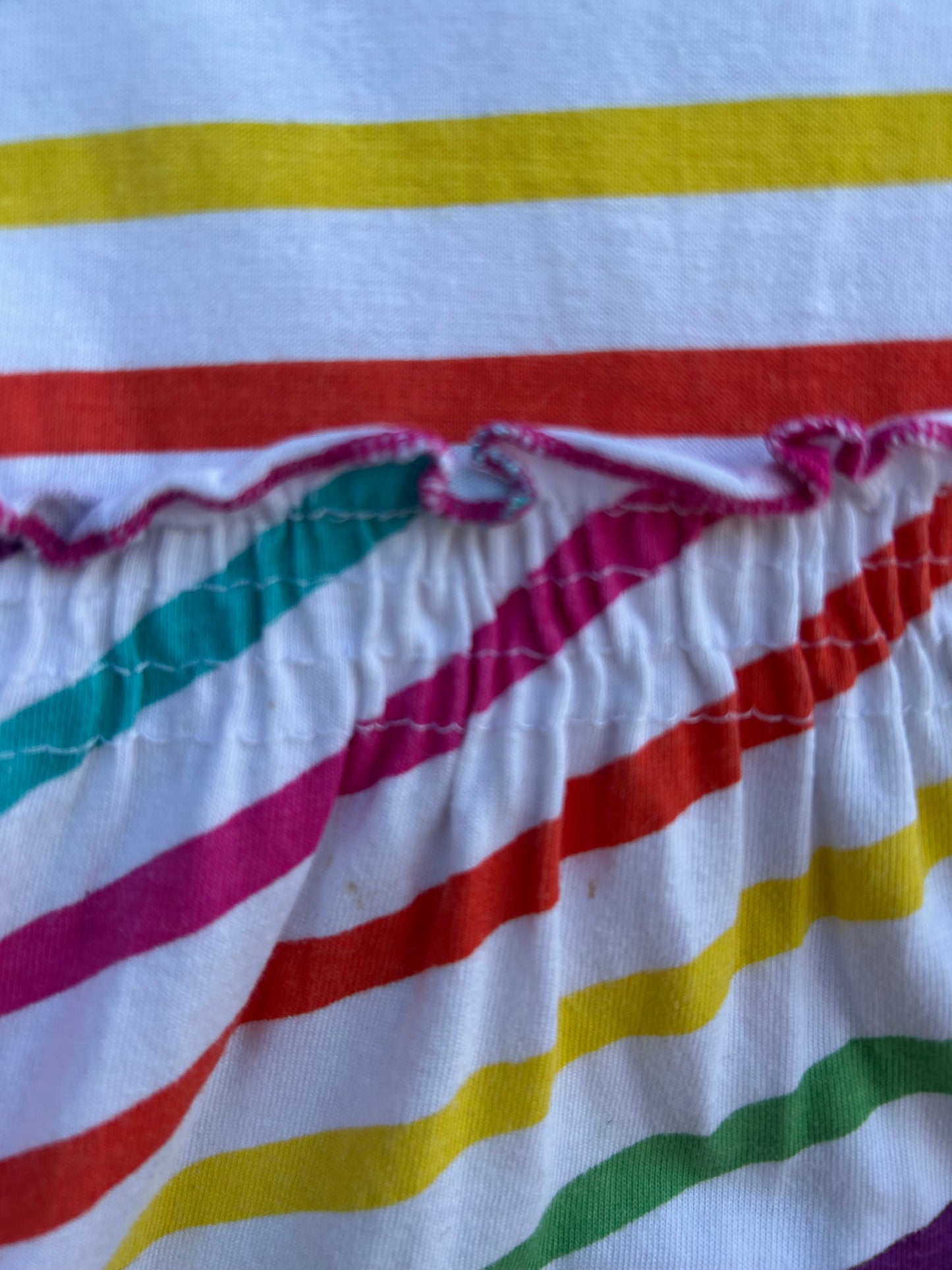 Colourful stripes dress 3-6m (62-68cm)