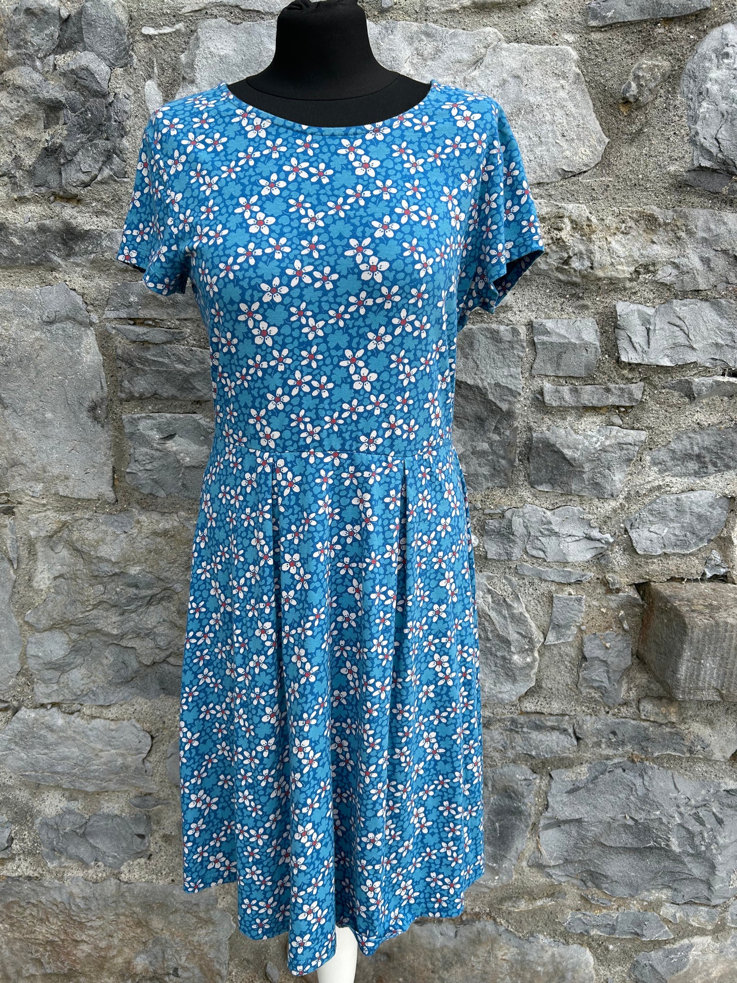 Blue floral dress uk 12