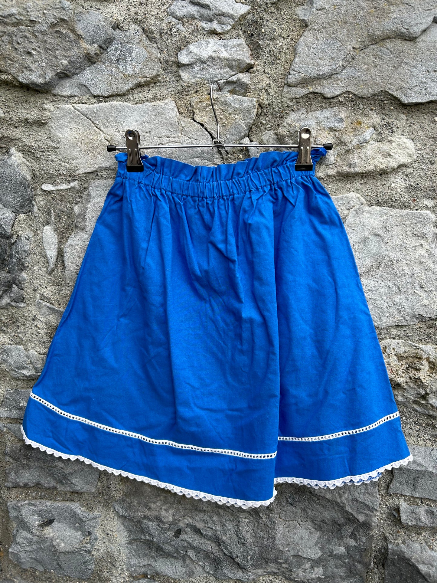 80s blue skirt 10-12y (140-152cm)