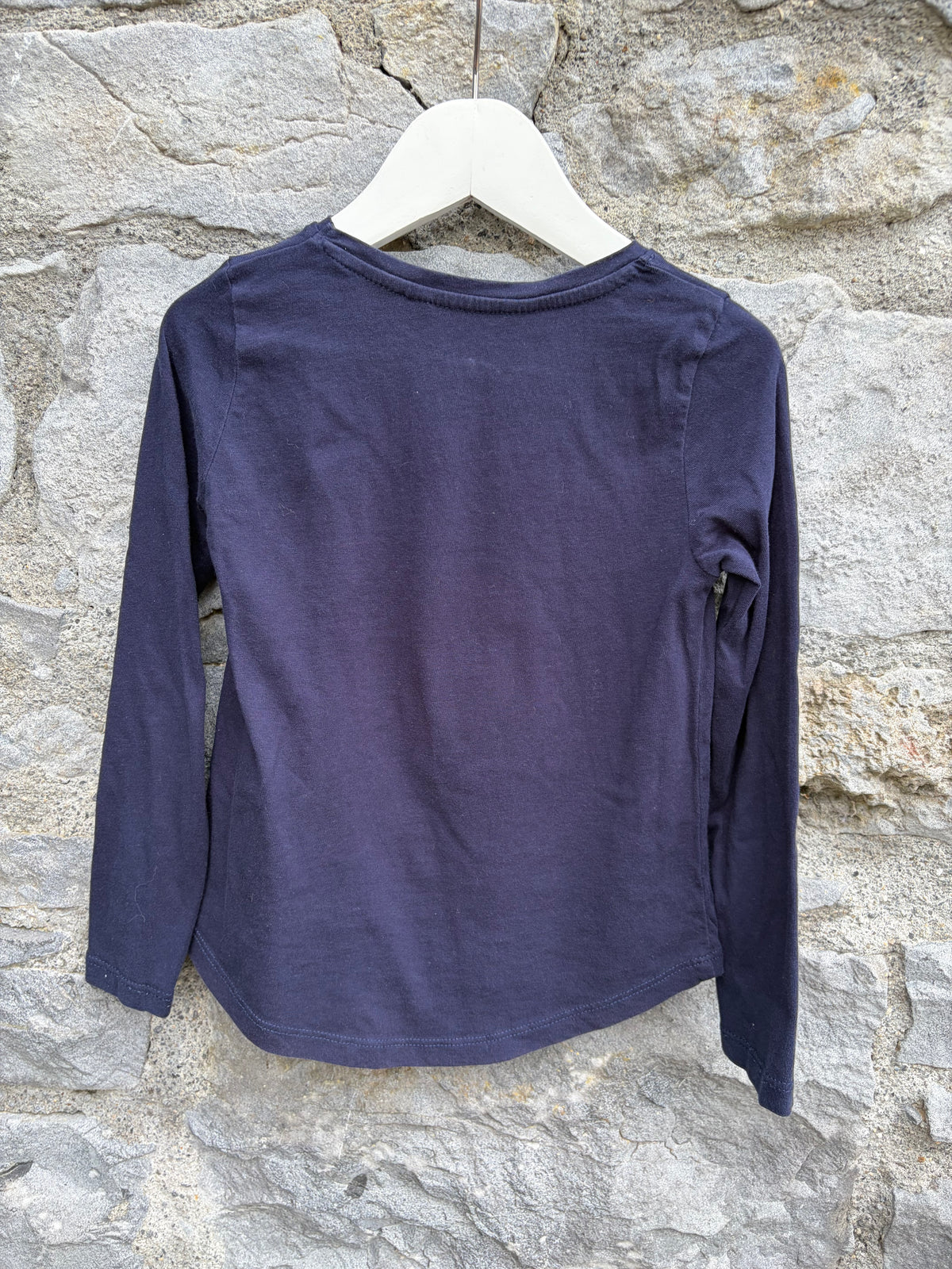 Elsa navy top  5-6y (110-116cm)