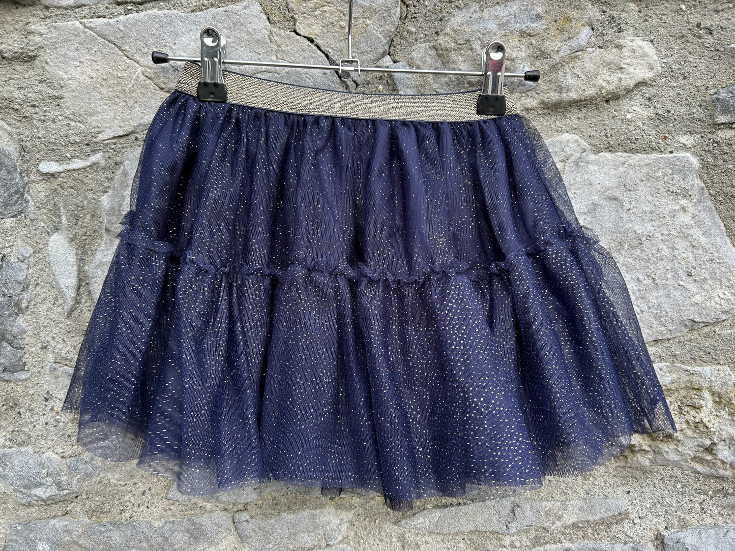 Navy sparkly skirt 5-6y (110-116cm)