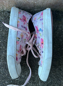 Pink floral trainers  uk 11 (eu 29)