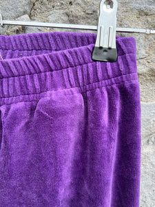 Purple velour pants 7-8y (122-128cm)