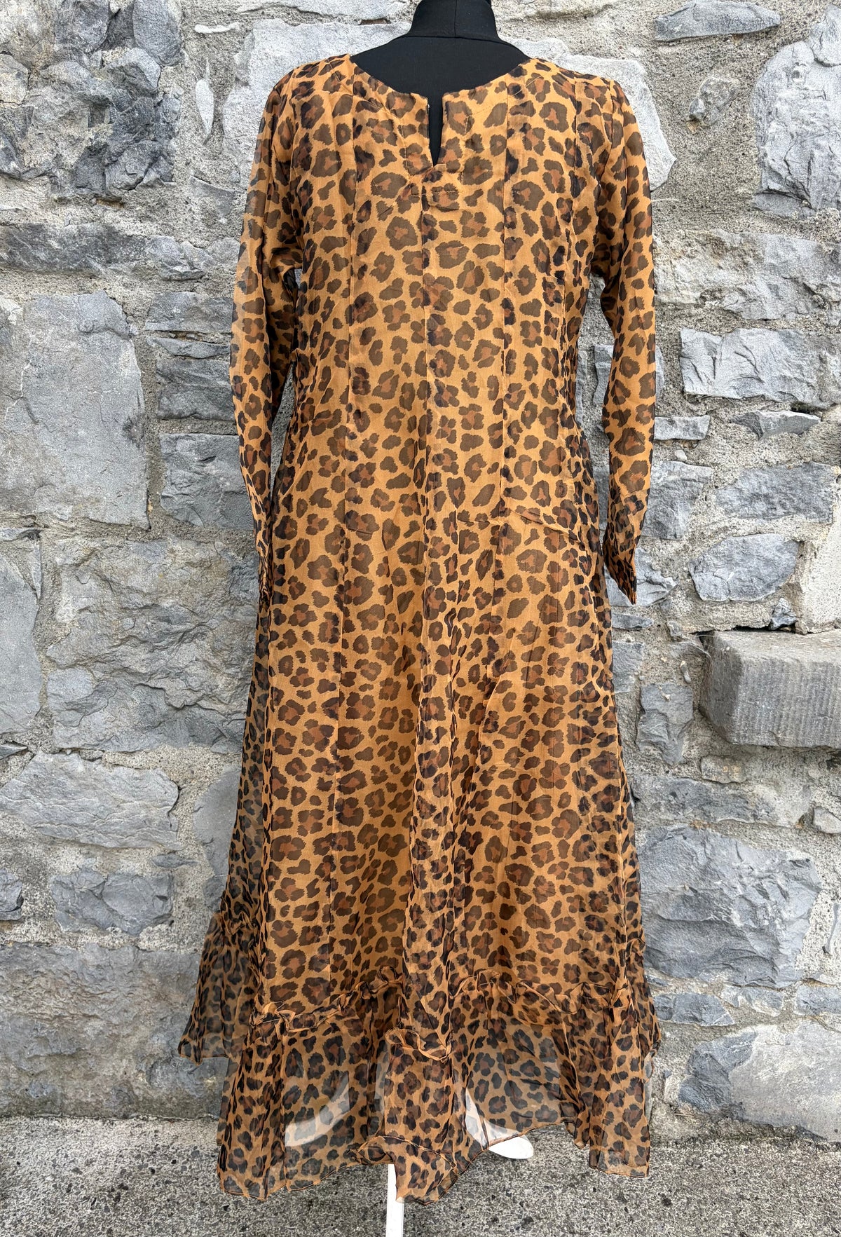 Leopard print oriental dress uk 10-12