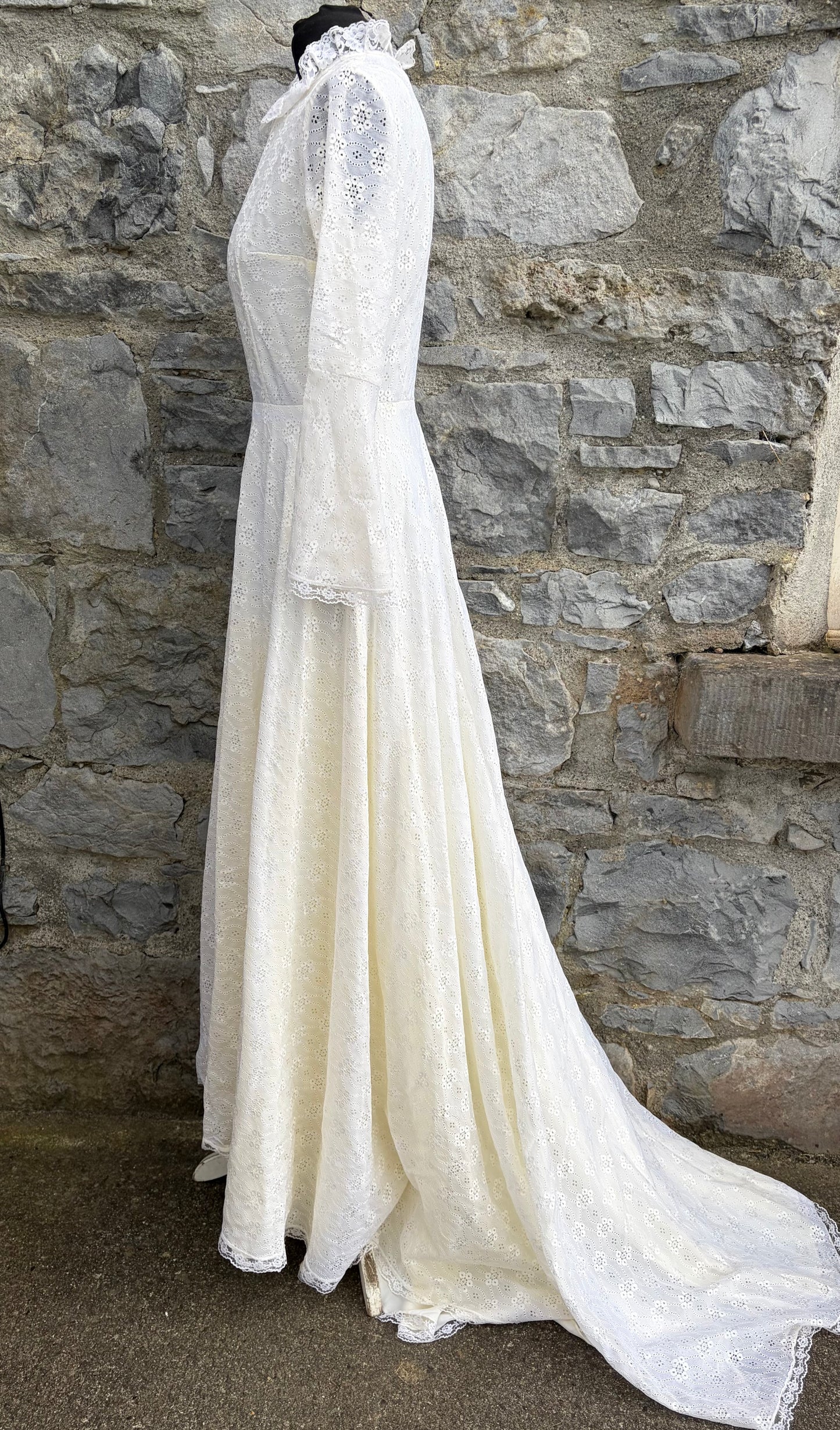 80s ivory wedding dress uk 8-10