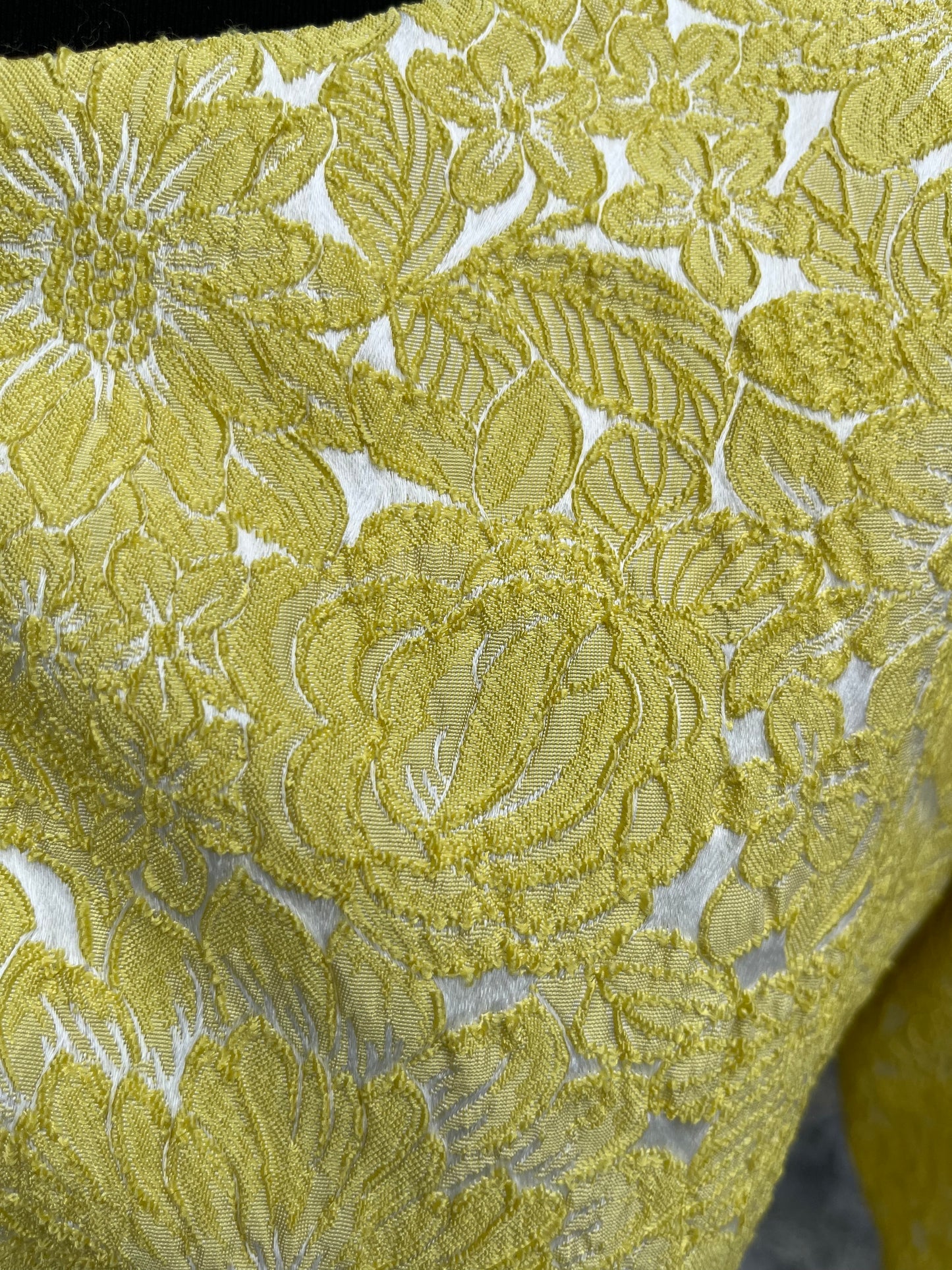 Yellow pressed flowers dress uk 10