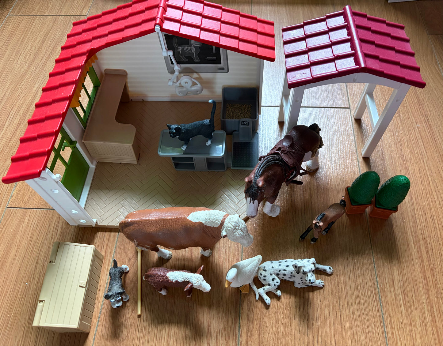 Veterinary clinic&animals set