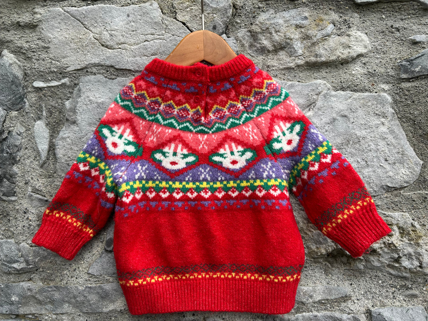 Red Christmas jumper 9-12m (74-80cm)