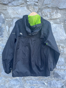 Black rain jacket   7-8y (122-128cm)