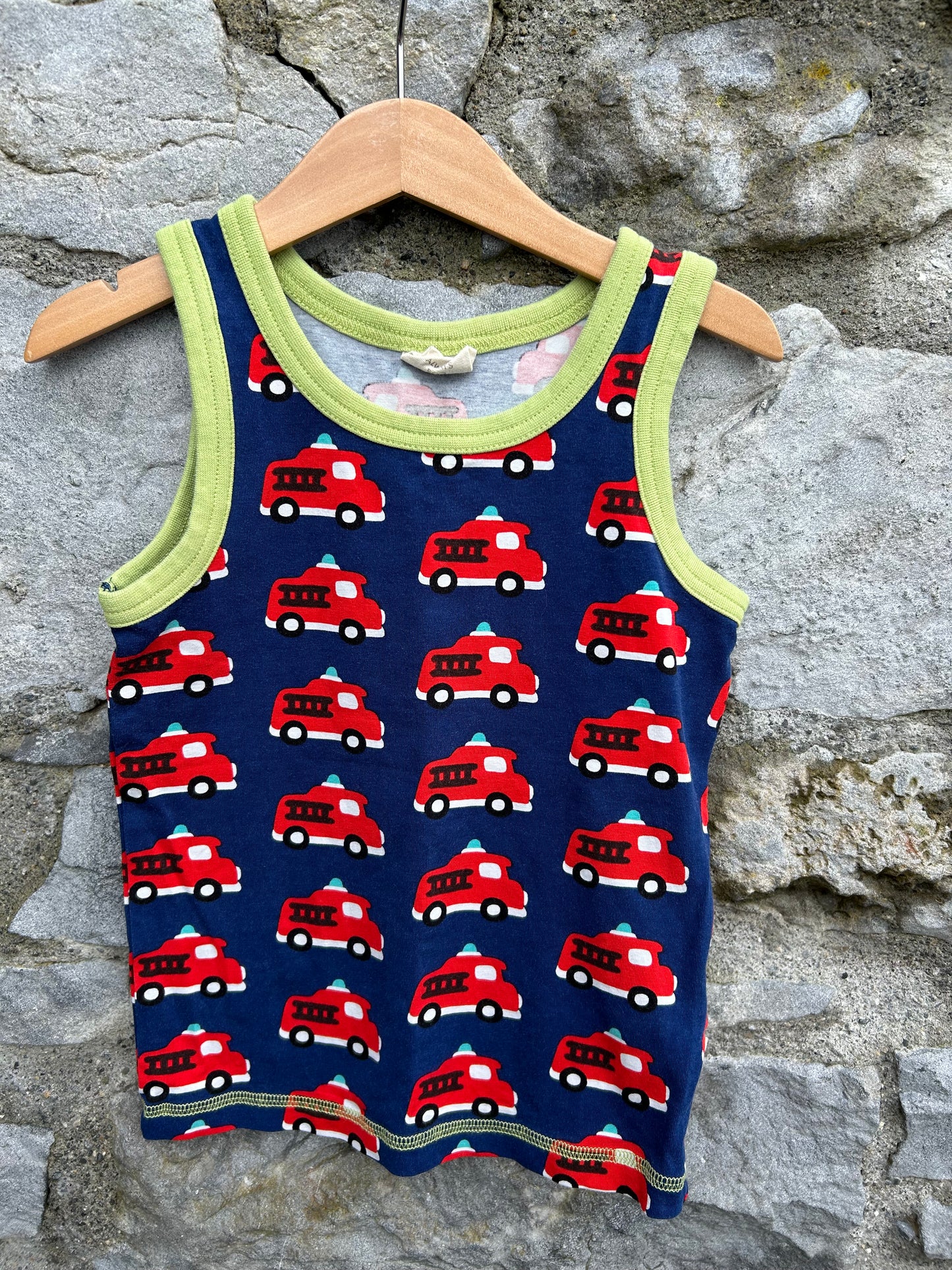 Fire truck tank top  3-4y (98-104cm)