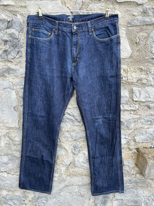 Straight navy jeans 38W x 34L