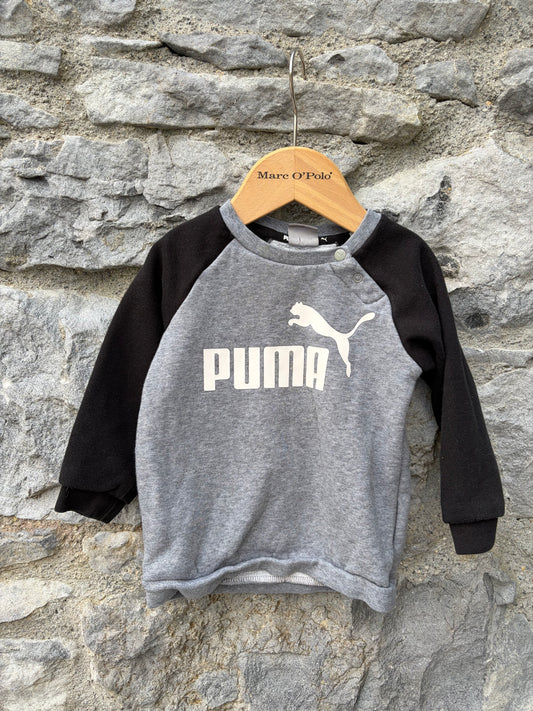 Grey raglan sweatshirt  9-12m (74-80cm)