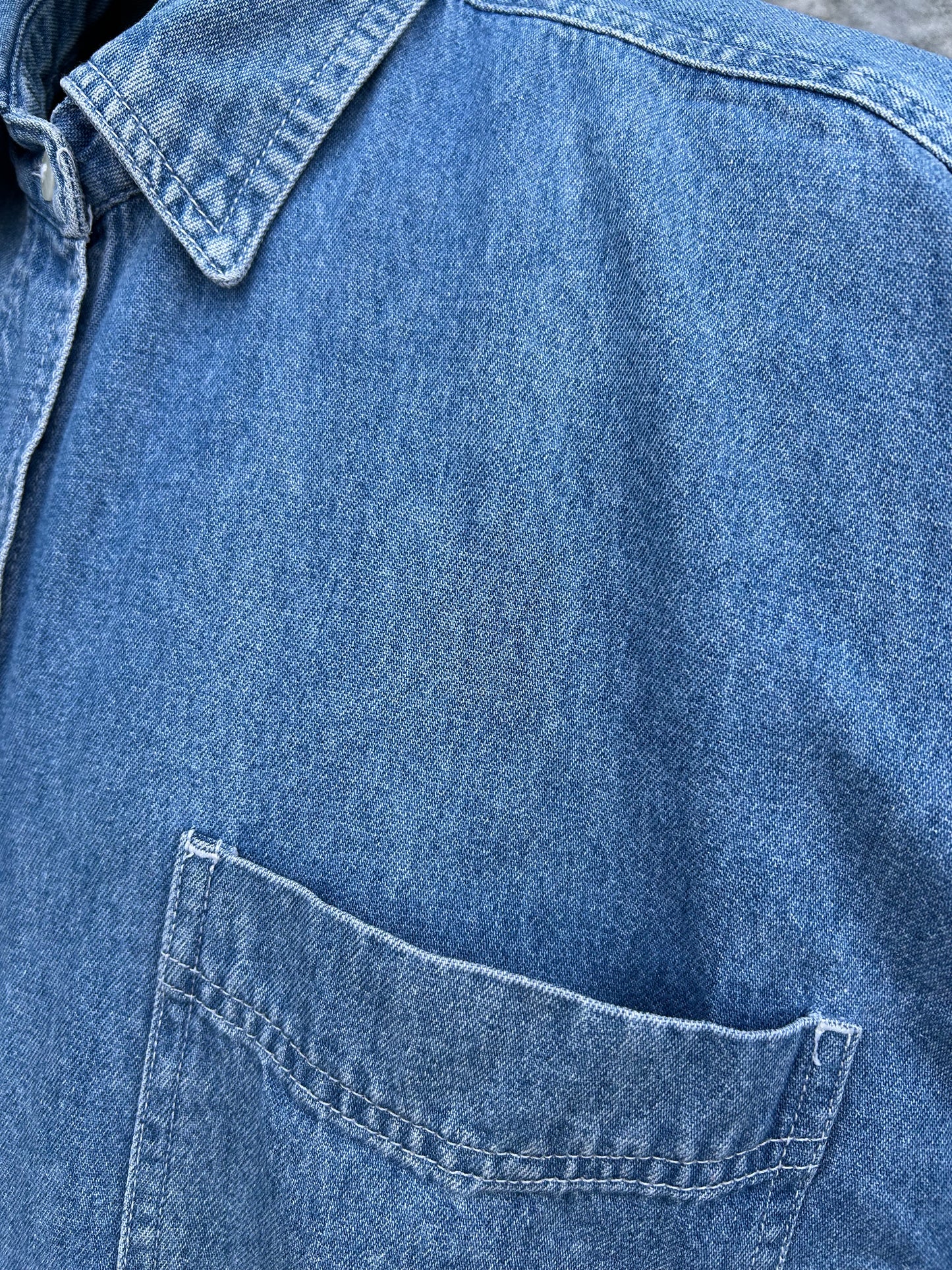 90s denim shirt XL