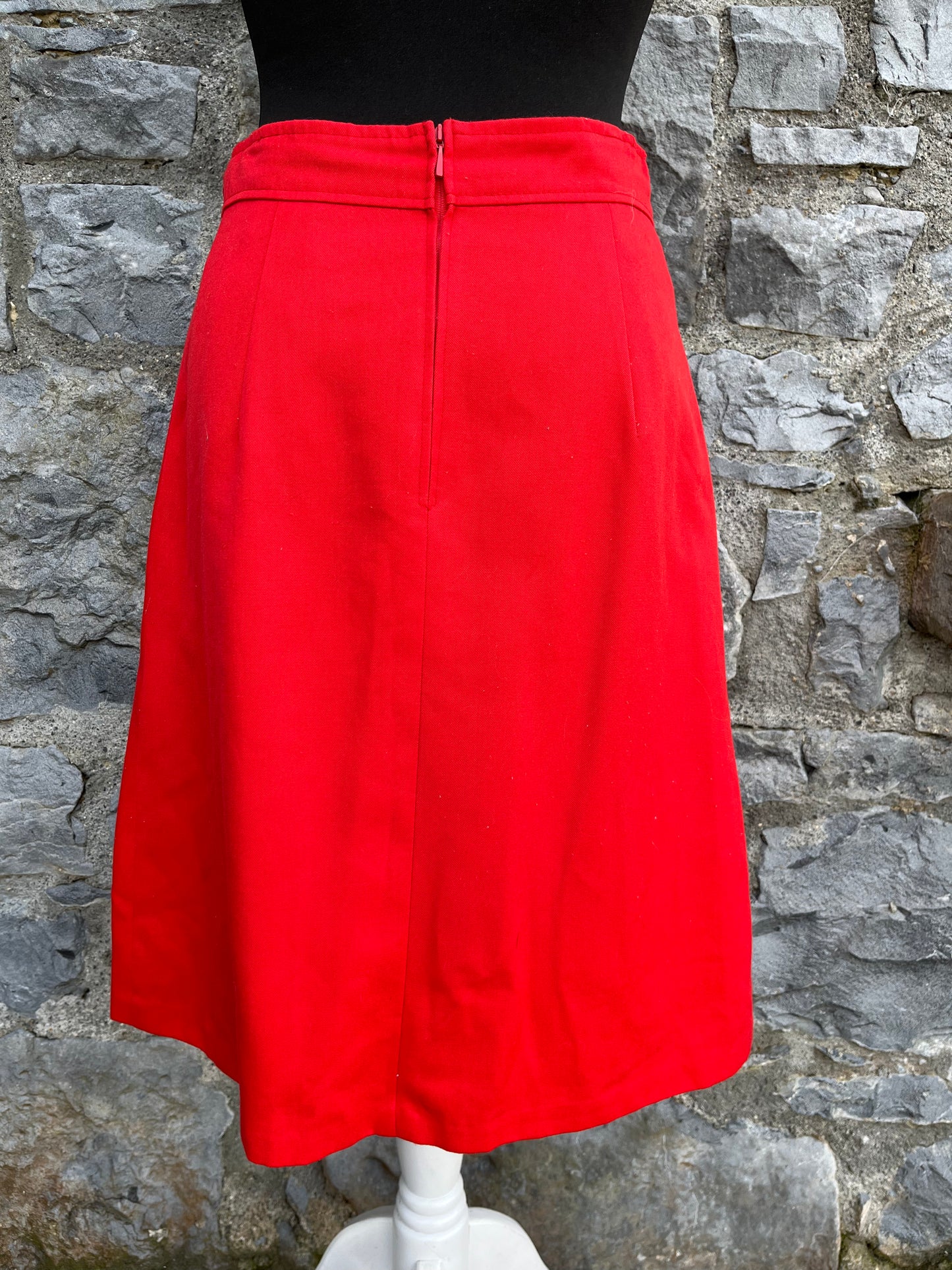 90s red skirt uk 8