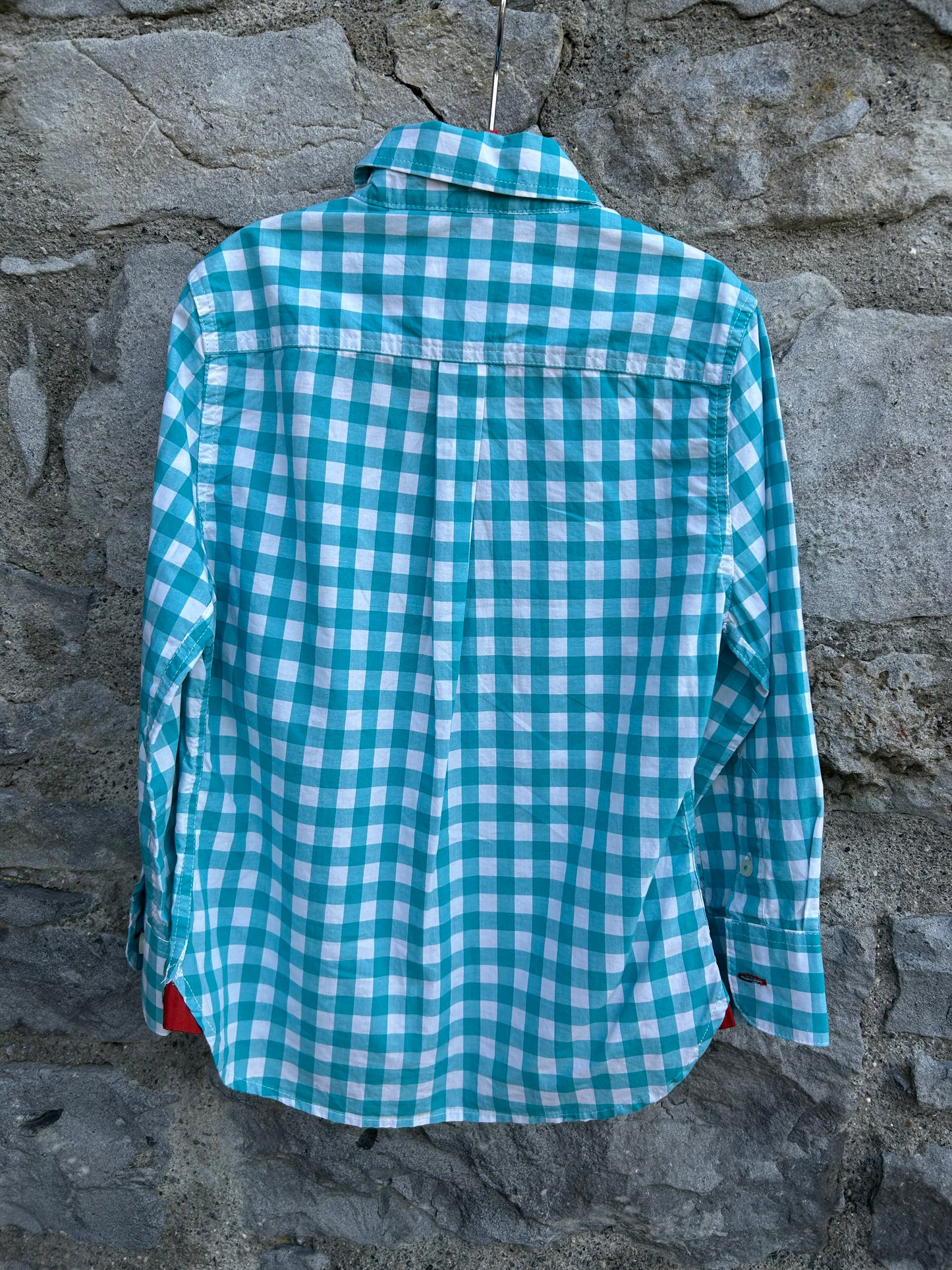 MB blue check shirt  3-4y (98-104cm)