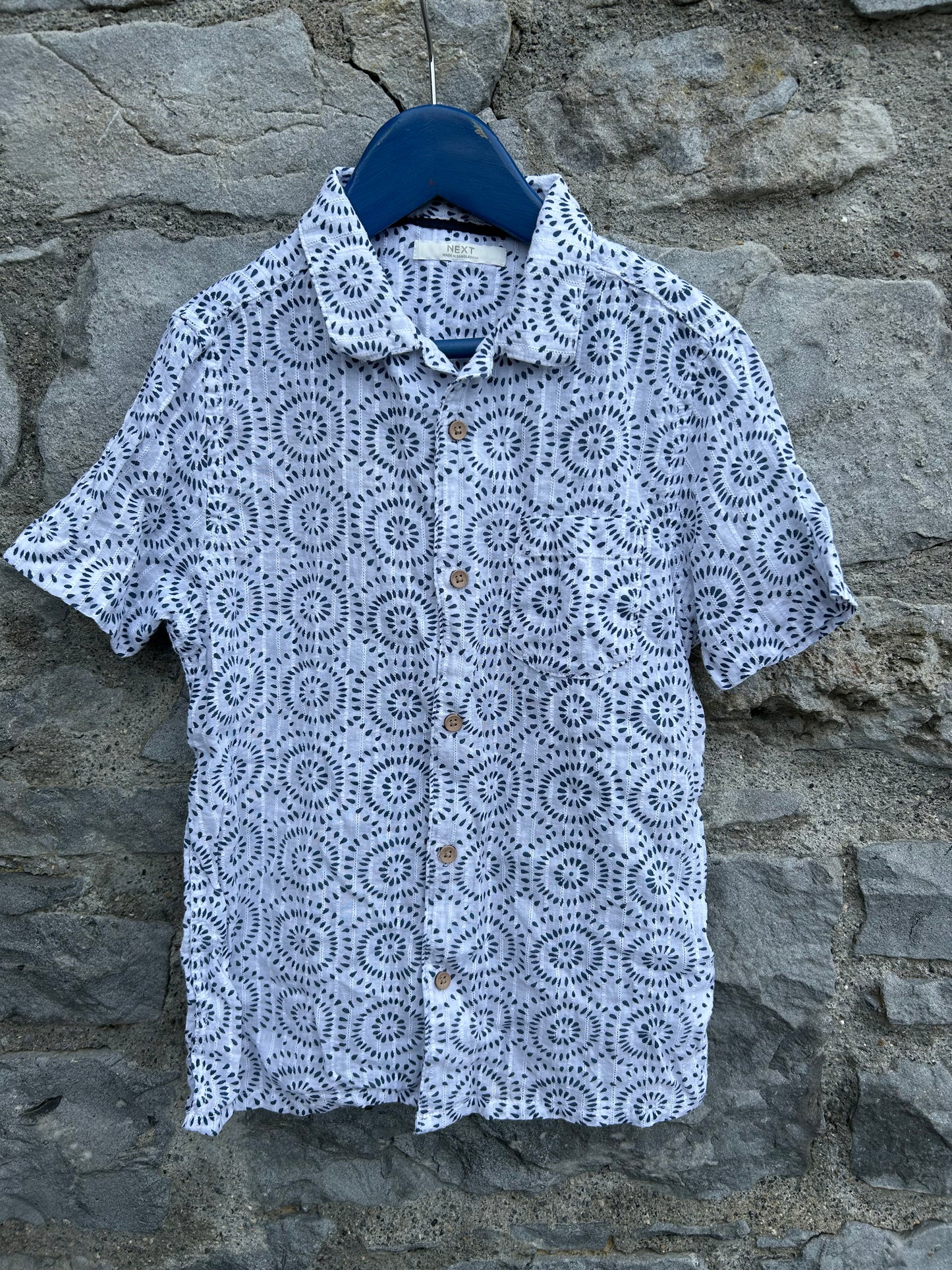 Blue mandalas shirt 8y (128cm)